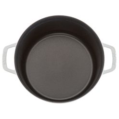 Staub 5.5 Qt. Round Cocotte/Dutch Oven | White -Le Creuset sales 1002602 staub white french oven 1