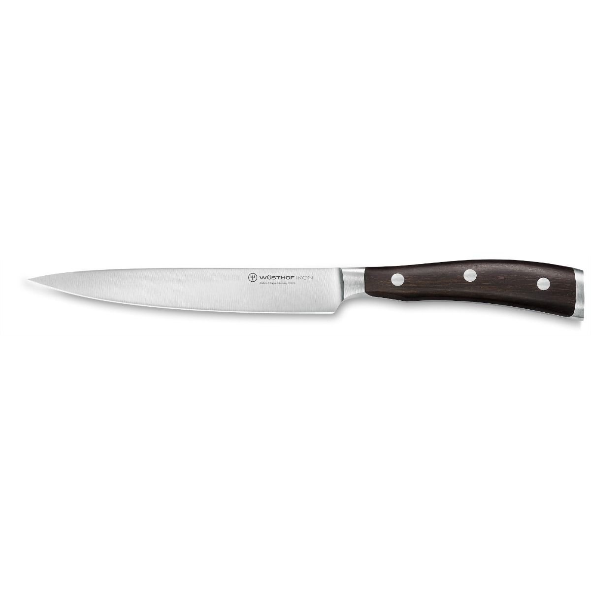 Wusthof Ikon Blackwood 6" Utility Knife Wusthof Cutlery Wusthof Ikon Blackwood 6" Utility Knife -Le Creuset sales 1010530716 6in utility knife