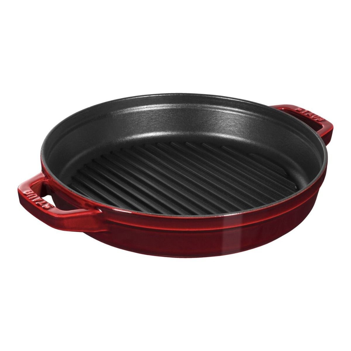 Staub Stackable Cocotte, Braiser, and Grill Pan with Lid | Grenadine Staub Stackable Cocotte, Braiser, And Grill Pan With Lid | Grenadine -Le Creuset sales 1010768 17