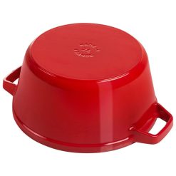 Staub Stackable Cocotte, Braiser, And Grill Pan With Lid | Cherry 8 Staub Stackable Cocotte, Braiser, And Grill Pan With Lid | Cherry -Le Creuset sales 1010887 4