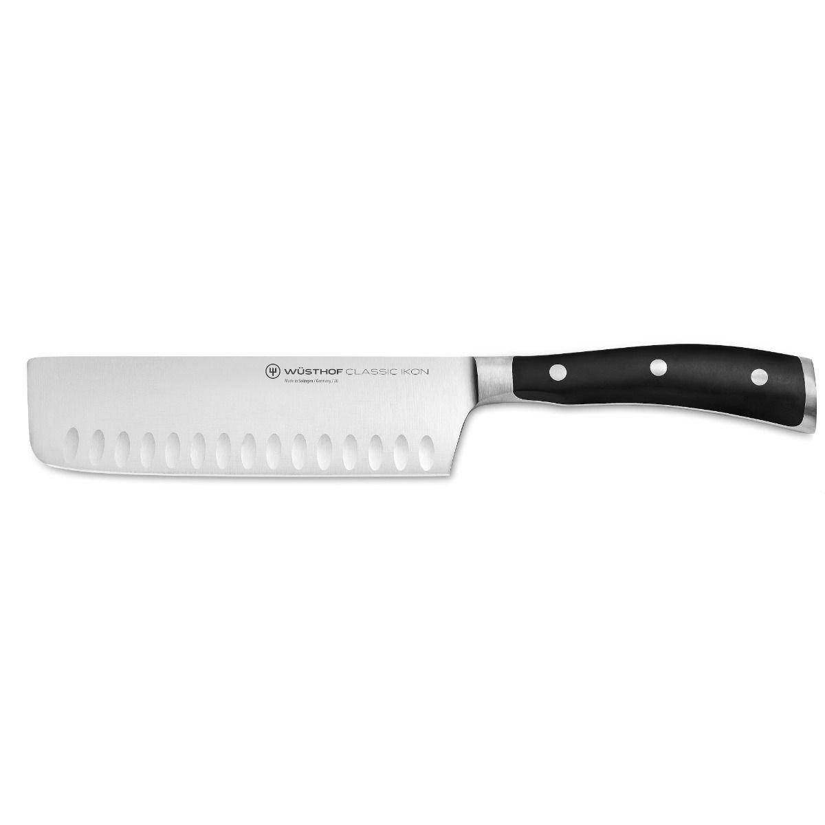 Wusthof Classic Ikon 7" Nakiri Knife | Hollow Edge Wusthof Cutlery Wusthof Classic Ikon 7" Nakiri Knife | Hollow Edge -Le Creuset sales 1040332617 7in he nakiri