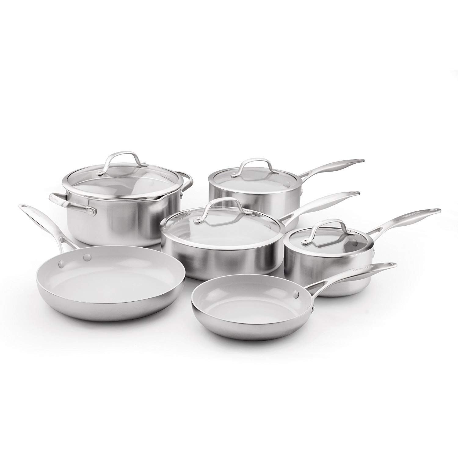 GreenPan Venice Pro Evershine 10-Piece Cookware Set GreenPan Venice Pro Evershine 10-Piece Cookware Set -Le Creuset sales 10 piece cookware set main