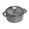 Staub 0.5 Qt. Round Cocotte/Dutch Oven | Graphite Grey 1 Staub 0.5 Qt. Round Cocotte/Dutch Oven | Graphite Grey -Le Creuset sales 1101218 1