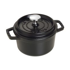 Staub 0.75 Qt. Round Cocotte/Dutch Oven | Matte Black