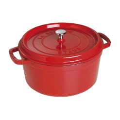 Staub 7 Qt. Round Cocotte/Dutch Oven | Cherry Red