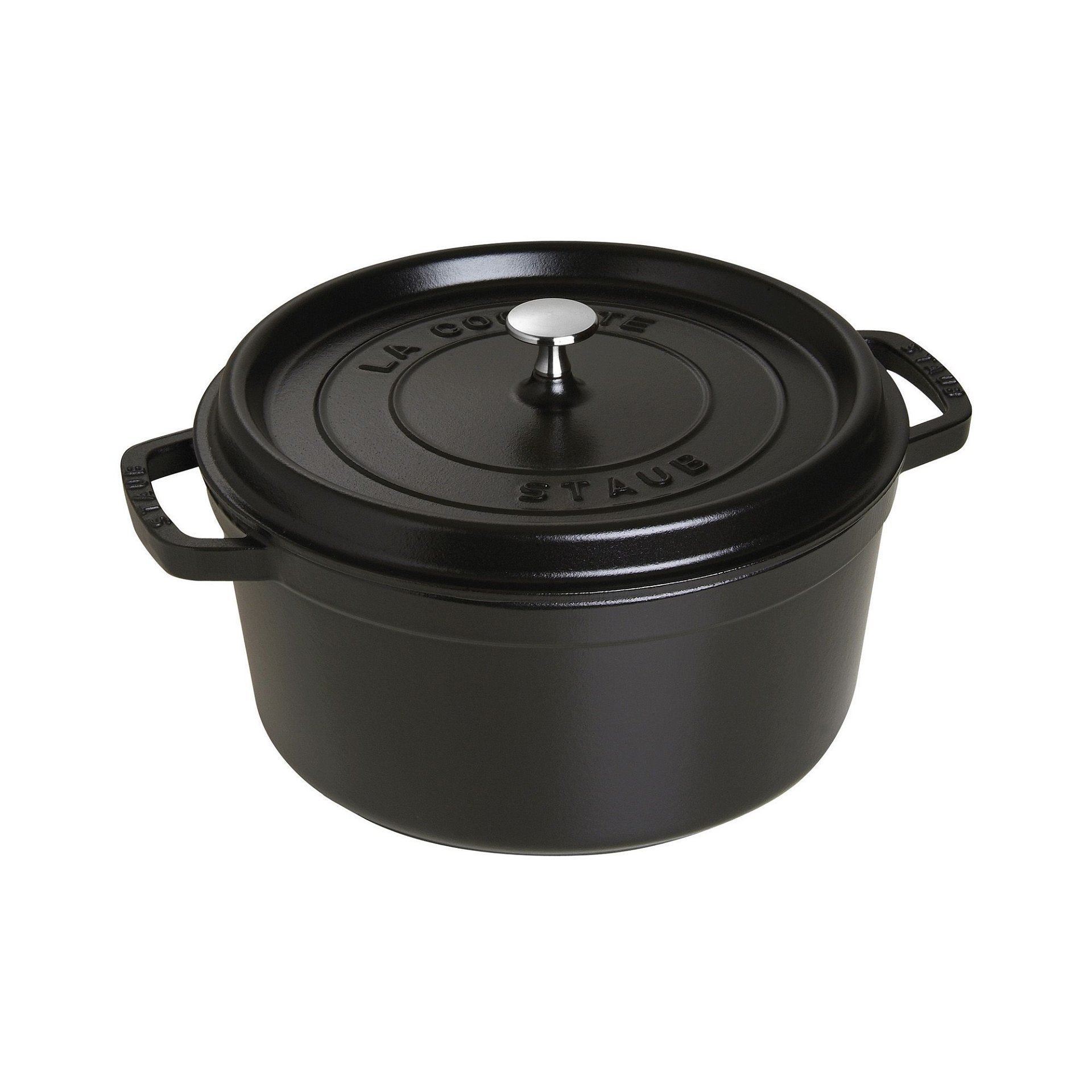 Staub 7 Qt. Round Cocotte/Dutch Oven | Matte Black Staub 7 Qt. Round Cocotte/Dutch Oven | Matte Black -Le Creuset sales 1102825 1