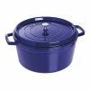 Staub 13.25 Qt. Round Cocotte/Dutch Oven | Dark Blue -Le Creuset sales 1103491 1