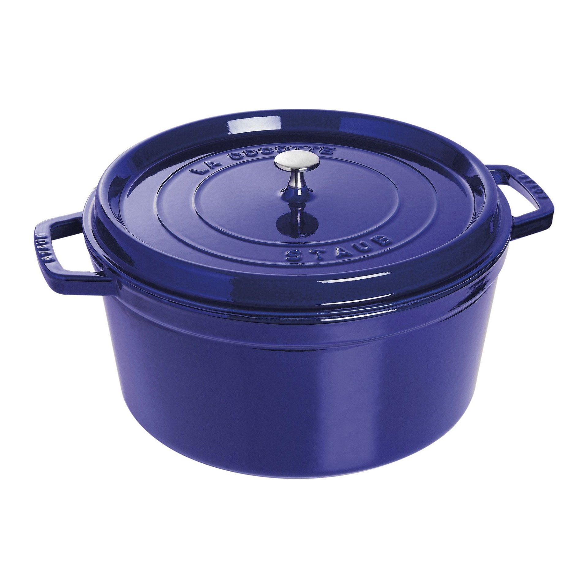 Staub 13.25 Qt. Round Cocotte/Dutch Oven | Dark Blue Staub 13.25 Qt. Round Cocotte/Dutch Oven | Dark Blue -Le Creuset sales 1103491 1