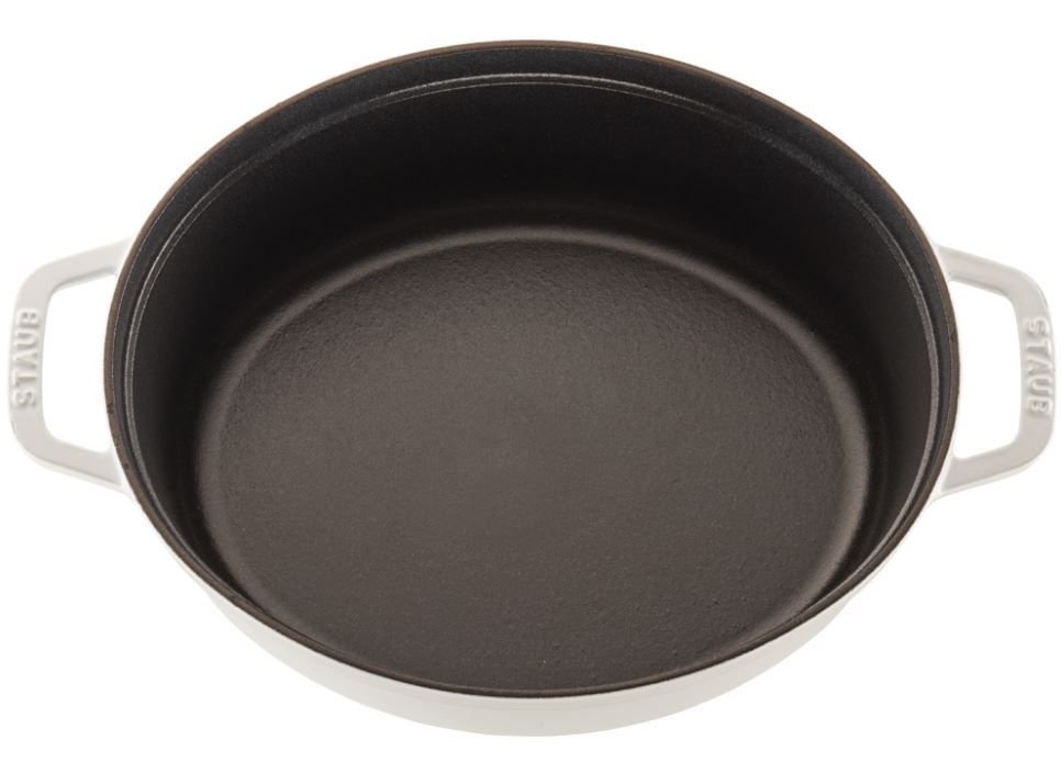 Staub 5.75 Qt. Oval Coq au Vin Cocotte/Dutch Oven | White Staub 5.75 Qt. Oval Coq Au Vin Cocotte/Dutch Oven | White -Le Creuset sales 1123102 staub white cocotte coq au vin