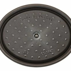 Staub 5.75 Qt. Oval Coq Au Vin Cocotte/Dutch Oven | White -Le Creuset sales 1123102 white cocotte coq au vin staub