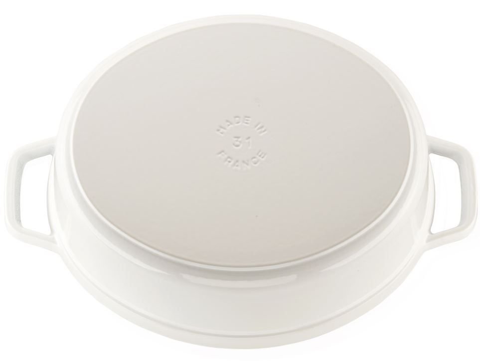 Staub 5.75 Qt. Oval Coq au Vin Cocotte/Dutch Oven | White Staub 5.75 Qt. Oval Coq Au Vin Cocotte/Dutch Oven | White -Le Creuset sales 1123102 white staub coq au vin cocotte