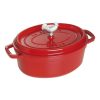 Staub 5.75 Qt. Oval Coq Au Vin Cocotte/Dutch Oven | Cherry Red 1 Staub 5.75 Qt. Oval Coq Au Vin Cocotte/Dutch Oven | Cherry Red -Le Creuset sales 1123106 1