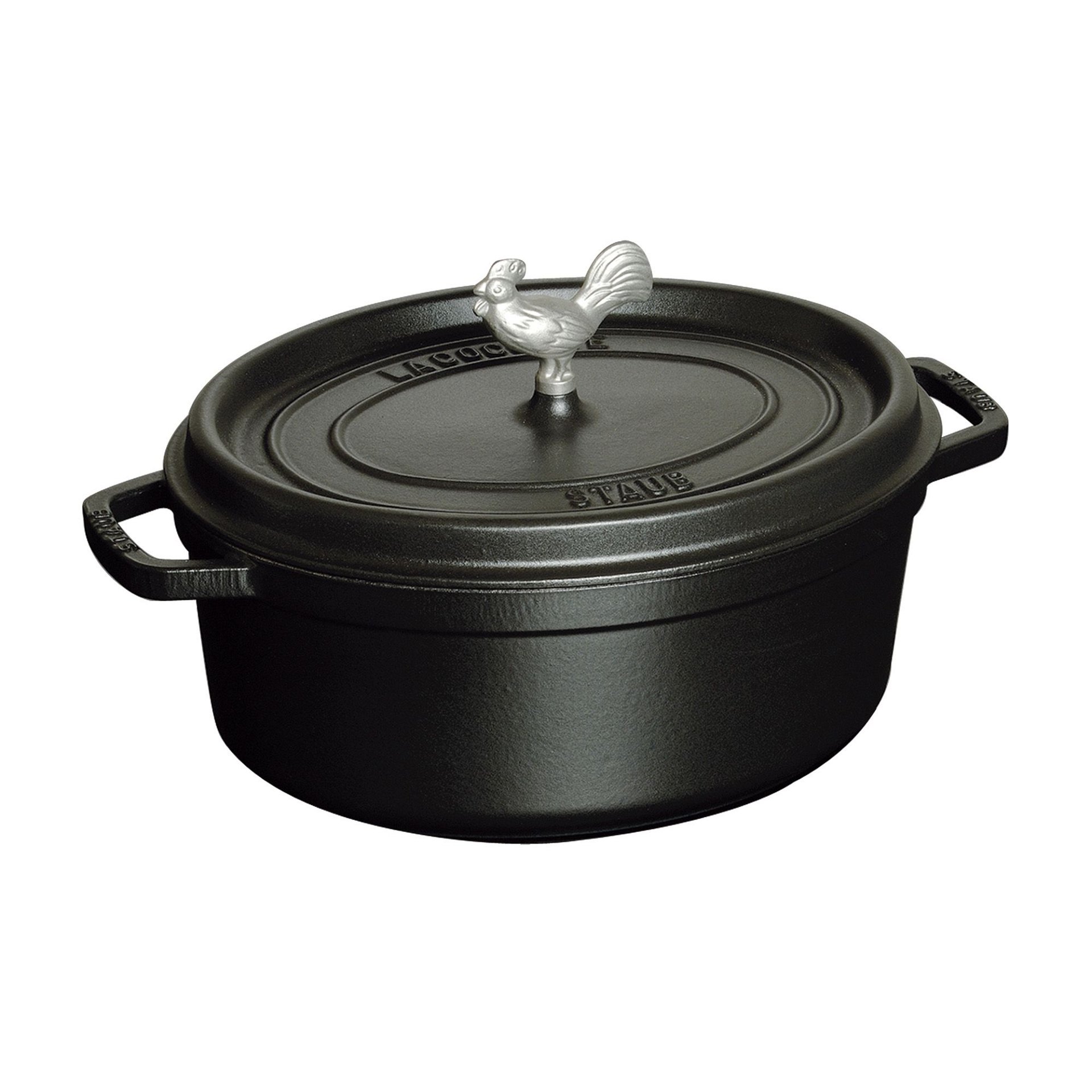 Staub 5.75 Qt. Oval Coq au Vin Cocotte/Dutch Oven | Matte Black Staub 5.75 Qt. Oval Coq Au Vin Cocotte/Dutch Oven | Matte Black -Le Creuset sales 1123123 1