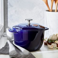 Staub 1.5 Qt. Petite French Oven | Dark Blue -Le Creuset sales 11721691 ls 01