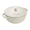 Staub 3.75 Qt Essential French Oven | White Truffle 2 Staub 3.75 Qt Essential French Oven | White Truffle -Le Creuset sales 117324107 01