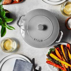 Staub 3.75 Qt. Essential French Oven | Graphite Grey -Le Creuset sales 11732418 ls 01