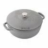 Staub 3.75 Qt. Essential French Oven With Rooster Lid | Graphite Grey 2 Staub 3.75 Qt. Essential French Oven With Rooster Lid | Graphite Grey -Le Creuset sales 11752418 1