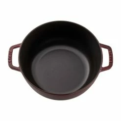 Staub 3.75 Qt. Essential French Oven With Rooster Lid | Grenadine -Le Creuset sales 11752487 3