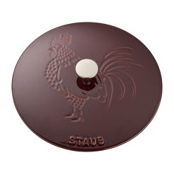 Staub 3.75 Qt. Essential French Oven With Rooster Lid | Grenadine -Le Creuset sales 11752487 4
