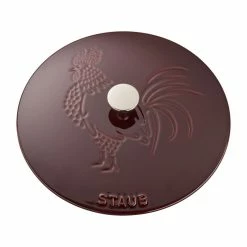 Staub 3.75 Qt. Essential French Oven With Rooster Lid | Grenadine -Le Creuset sales 11752487 4