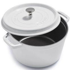 Staub 5 Qt Tall Cocotte | White