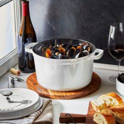 Staub 5 Qt Tall Cocotte | White 5 Staub 5 Qt Tall Cocotte | White -Le Creuset sales 12502402 ls 02