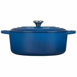 Le Creuset 6.75 Qt. Oval Signature Dutch Oven With Stainless Steel Knob | Marseille Blue -Le Creuset sales 12594scr 81cc73b4438e77a