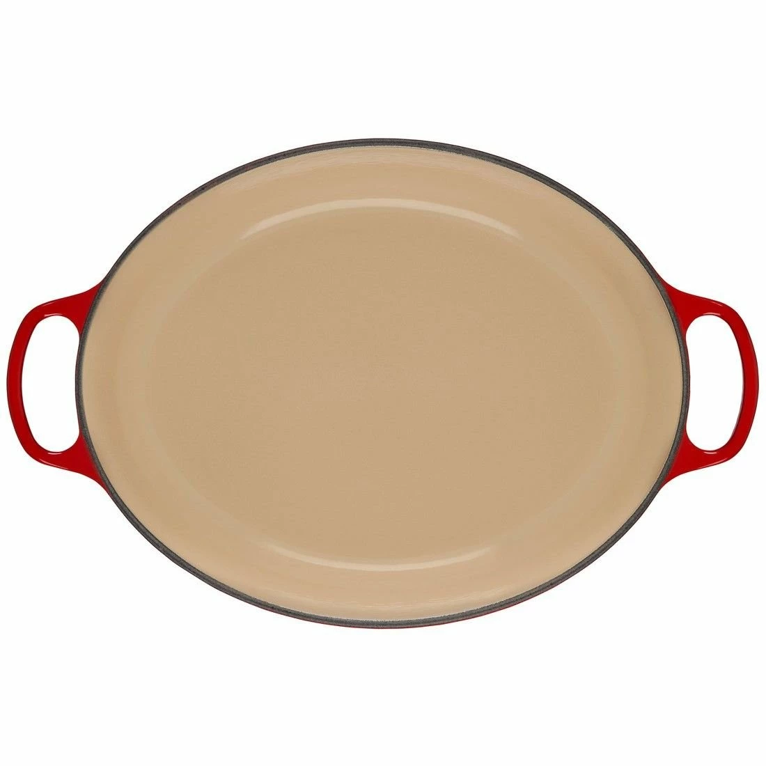 Le Creuset 15.5 Qt. Oval Signature Dutch Oven With Stainless Steel Knob | Cerise/Cherry Red 5 Le Creuset 15.5 Qt. Oval Signature Dutch Oven With Stainless Steel Knob | Cerise/Cherry Red - Image 4