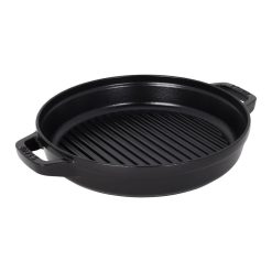 Staub Stackable Cocotte, Braiser, And Grill Pan With Lid | Black 20 Staub Stackable Cocotte, Braiser, And Grill Pan With Lid | Black -Le Creuset sales 14552623 03