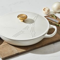 Le Creuset 3.5Qt Signature Braiser Eiffel Tower Collection | White -Le Creuset sales 16309scr cd3e68463c94ec1