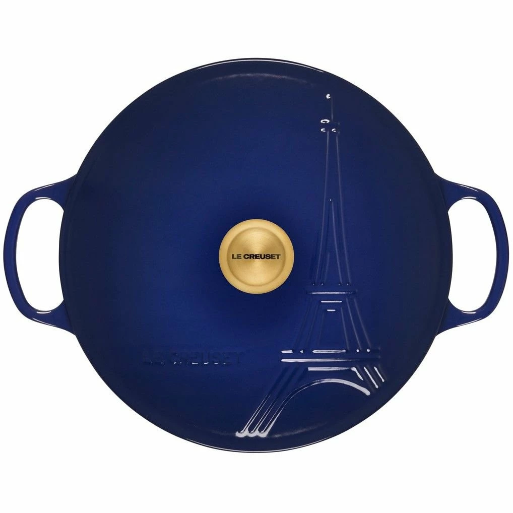 Le Creuset 3.5Qt Signature Braiser Eiffel Tower Collection | Indigo 5 Le Creuset 3.5Qt Signature Braiser Eiffel Tower Collection | Indigo - Image 3