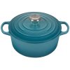 Le Creuset 4.5 Qt. Round Signature Dutch Oven With Stainless Steel Knob | Caribbean Blue 2 Le Creuset 4.5 Qt. Round Signature Dutch Oven With Stainless Steel Knob | Caribbean Blue -Le Creuset sales 2417ss