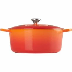 Le Creuset 9 Qt. Round Signature Dutch Oven With Stainless Steel Knob | Flame Orange -Le Creuset sales 302ss b