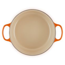 Le Creuset 9 Qt. Round Signature Dutch Oven With Stainless Steel Knob | Flame Orange -Le Creuset sales 302ss d