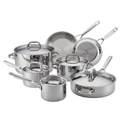 Anolon Cookware Anolon Tri-Ply Clad Stainless Steel 12pc Cookware Set 3 Anolon Cookware Anolon Tri-Ply Clad Stainless Steel 12pc Cookware Set -Le Creuset sales 30822 anolon tri ply clad stainless steel 12pc cookware set