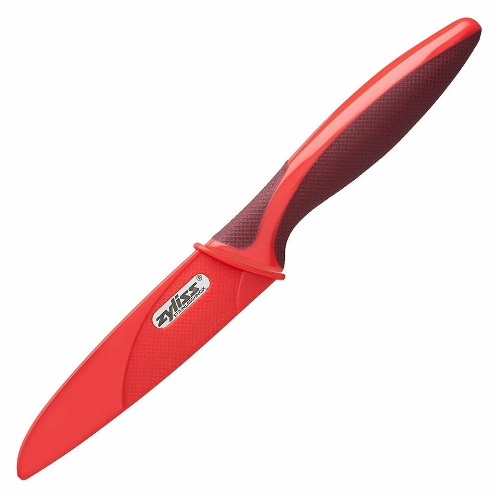 Zyliss 4" Serrated Paring Knife | Red 4 Zyliss 4" Serrated Paring Knife | Red - Image 2