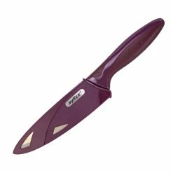 Zyliss 5" Utility Knife With Cover | Purple -Le Creuset sales 31380 1