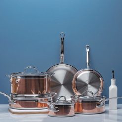 Hestan CopperBond Induction Cookware 10-Piece Set -Le Creuset sales 31592 hcb 10 piece copperbond cookware set