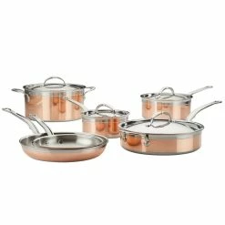 Hestan CopperBond Induction Cookware 10-Piece Set -Le Creuset sales 31592 hcb 10pc copperbond cookware set