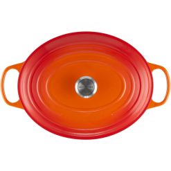Le Creuset 9.5 Qt. Oval Signature Dutch Oven With Stainless Steel Knob | Flame Orange -Le Creuset sales 352ss c