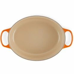 Le Creuset 9.5 Qt. Oval Signature Dutch Oven With Stainless Steel Knob | Flame Orange -Le Creuset sales 352ss d