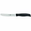 Zwilling J.A. Henckels 4.5" Universal Serrated Knife (Black) 1 Zwilling J.A. Henckels 4.5" Universal Serrated Knife (Black) -Le Creuset sales 38725 121 zwilling 4.5 inch universal serrated knife black