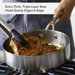 KitchenAid Non-Electrics KitchenAid Stainless Steel 3-Ply Cookware Set | 11-Piece -Le Creuset sales 3plyfeature