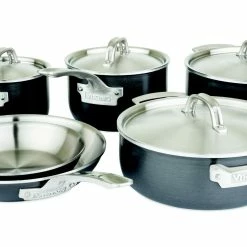 Viking 5-Ply Hard Stainless Steel Cookware Set - 10 Piece