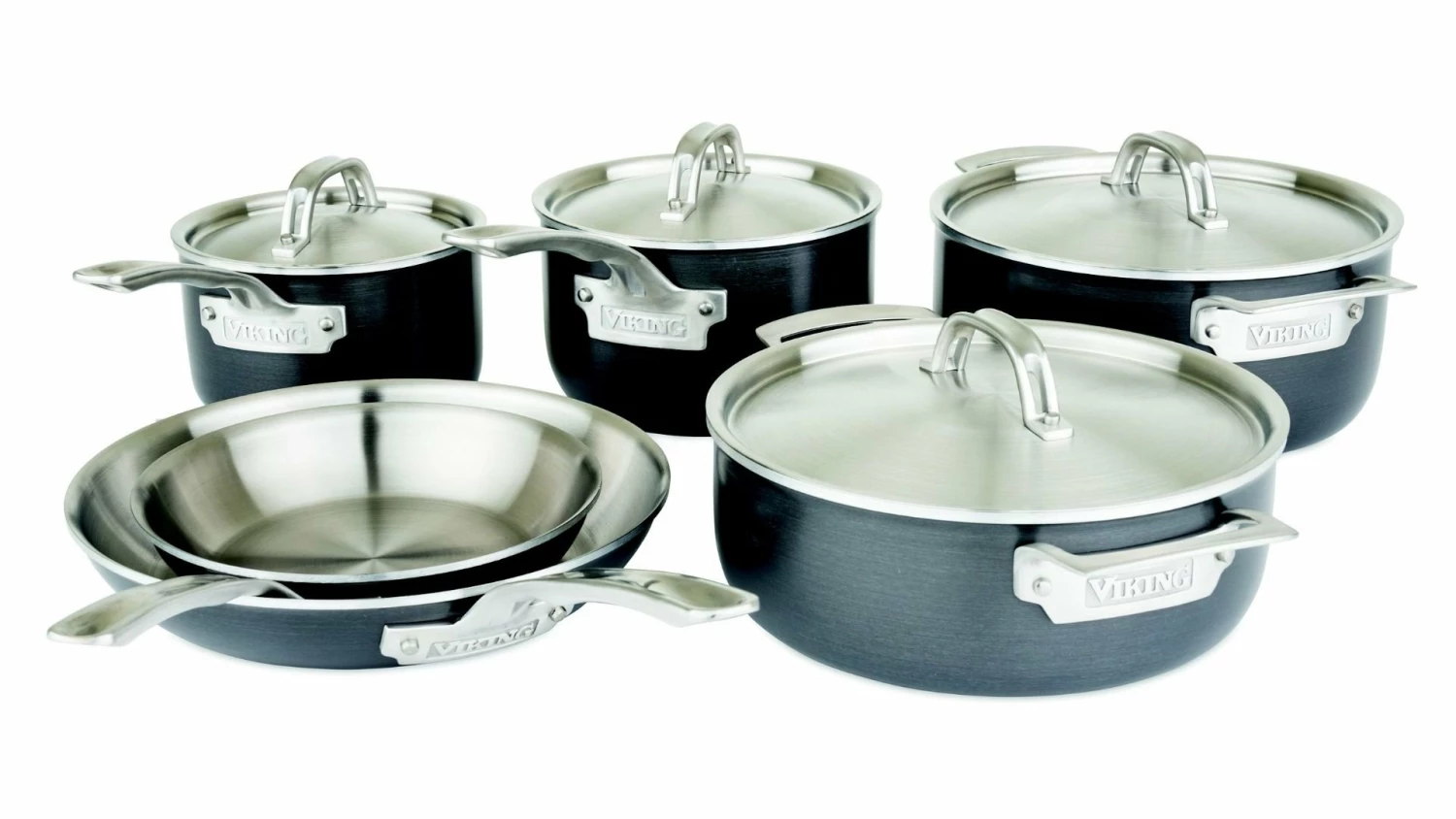 Viking 5-Ply Hard Stainless Steel Cookware Set - 10 Piece