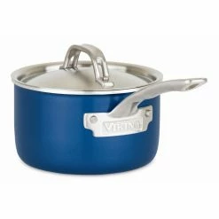 Viking Multi Ply Stainless 11-Piece Cookware Set | Blue 14 Viking Multi Ply Stainless 11-Piece Cookware Set | Blue -Le Creuset sales 40041 9991 blsc 2 qt sauce pan blue metal