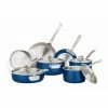 Viking Multi Ply Stainless 11-Piece Cookware Set | Blue 1 Viking Multi Ply Stainless 11-Piece Cookware Set | Blue -Le Creuset sales 40041 9991 blsc cc