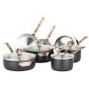 Viking 3 Ply Stainless 11-Piece Cookware Set | Black & Copper