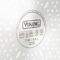 Viking 3 Ply Stainless 11-Piece Cookware Set | Black & Copper -Le Creuset sales 4014 9991c 7 qt stock pot detail 02 1