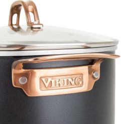 Viking 3 Ply Stainless 11-Piece Cookware Set | Black & Copper 11 Viking 3 Ply Stainless 11-Piece Cookware Set | Black & Copper -Le Creuset sales 4014 9991c 7 qt stock pot detail 03 1